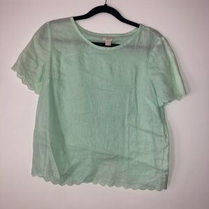 J.CREW // linen crop top